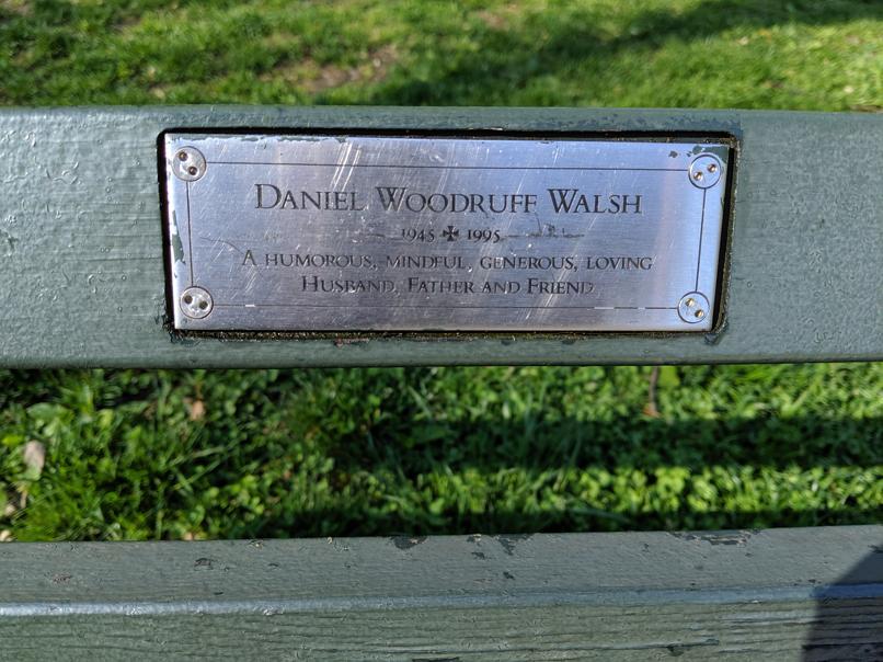 I saw this bench in Central Park