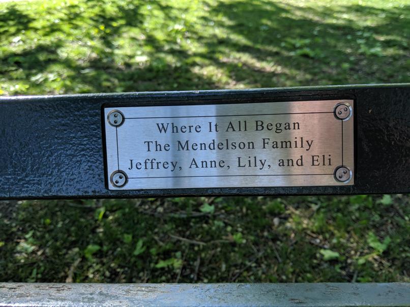 I saw this bench in Central Park