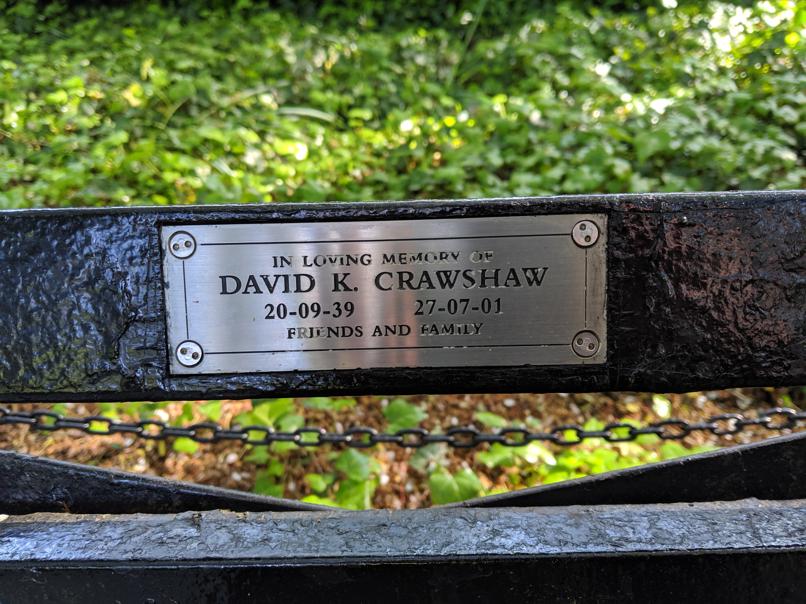 I saw this bench in Central Park