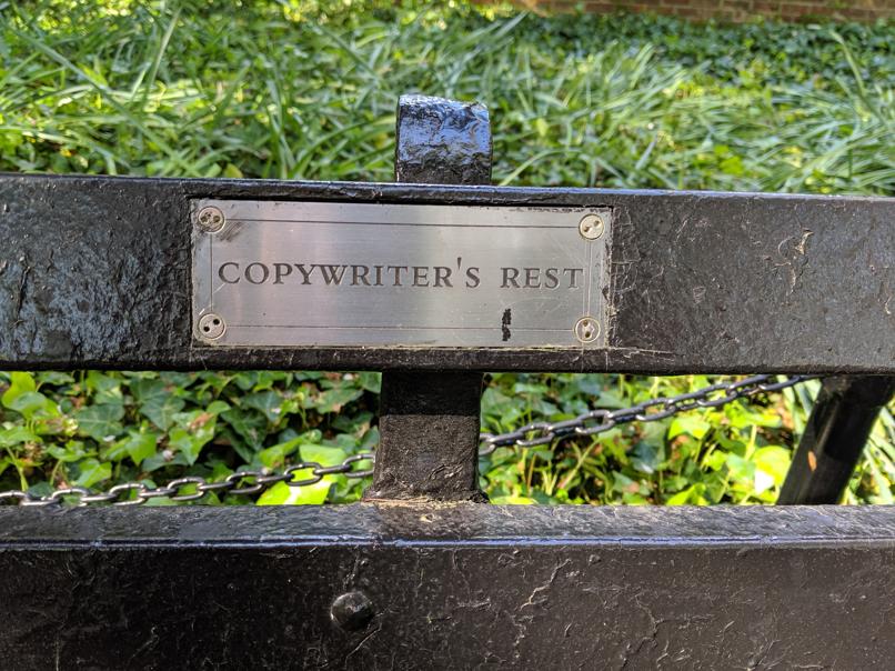 I saw this bench in Central Park