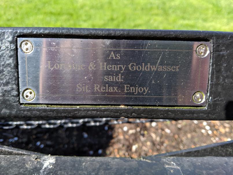 I saw this bench in Central Park