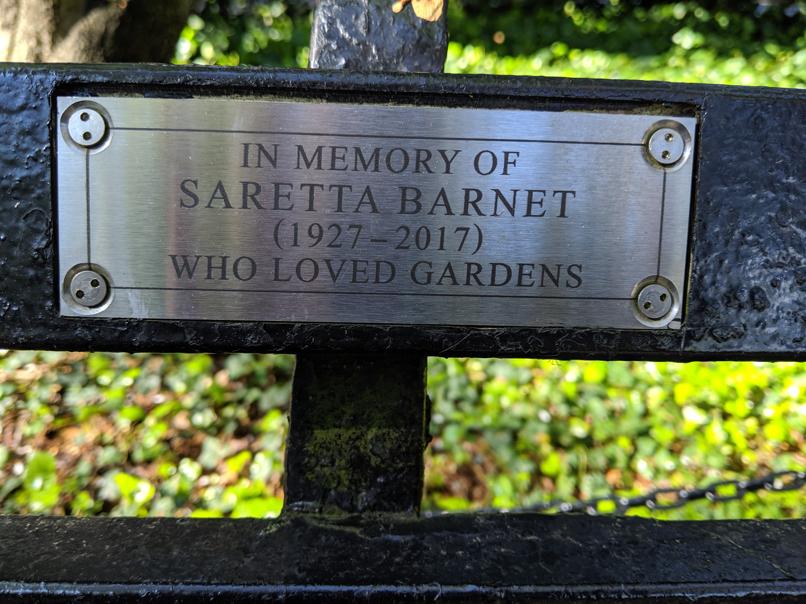 I saw this bench in Central Park