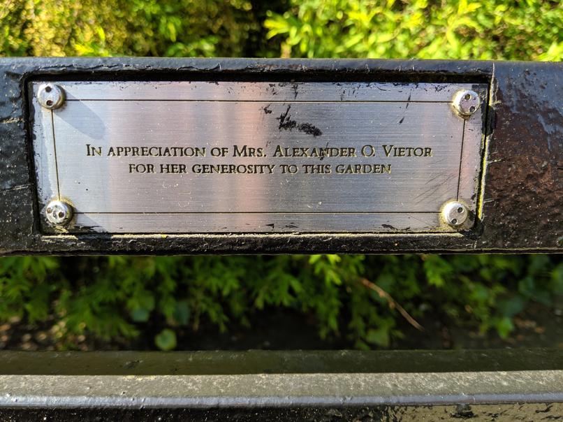 I saw this bench in Central Park