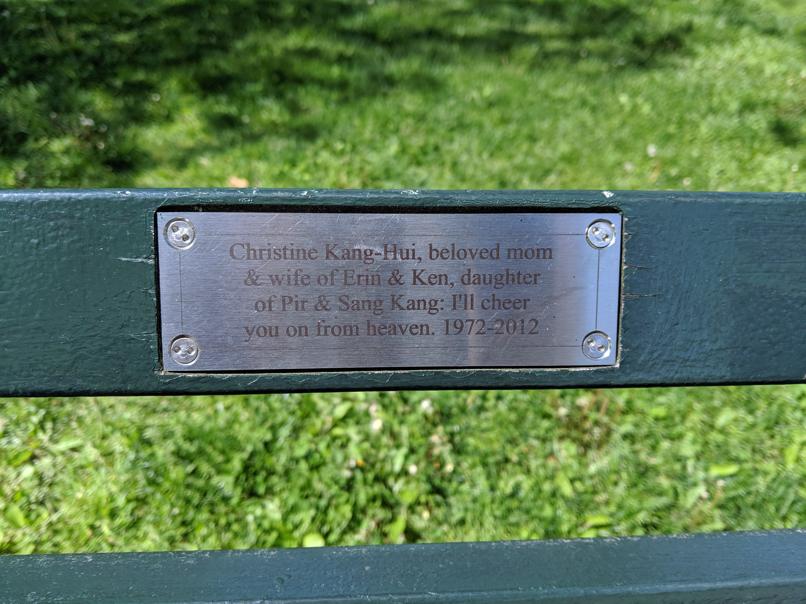 I saw this bench in Central Park