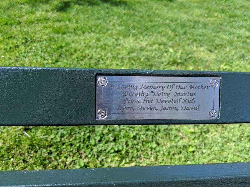 I saw this bench in Central Park