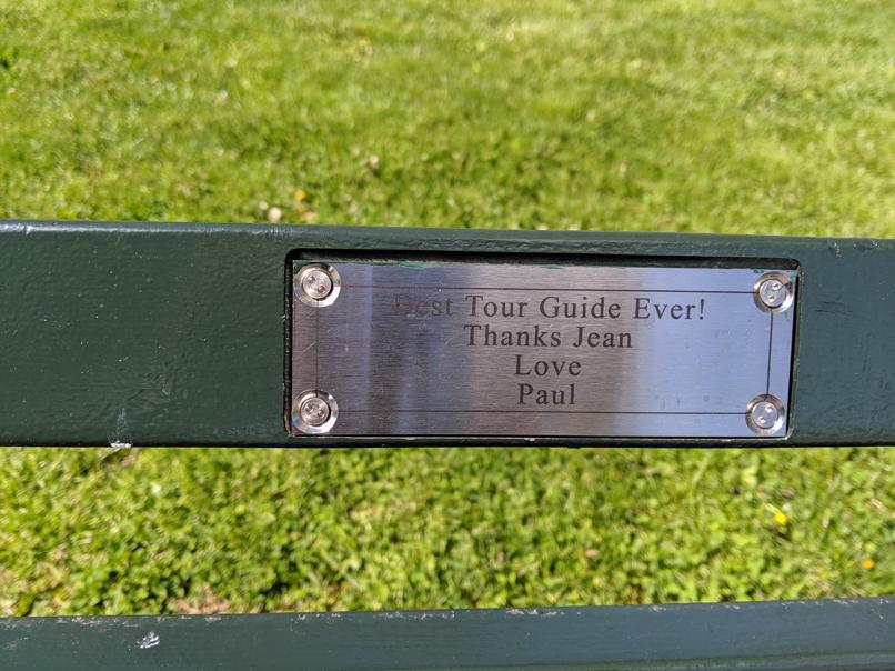 I saw this bench in Central Park