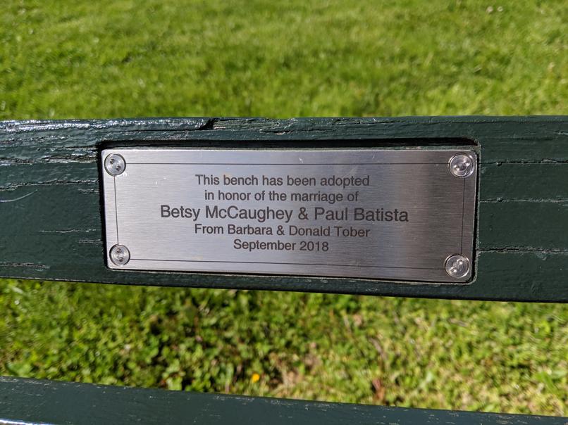 I saw this bench in Central Park