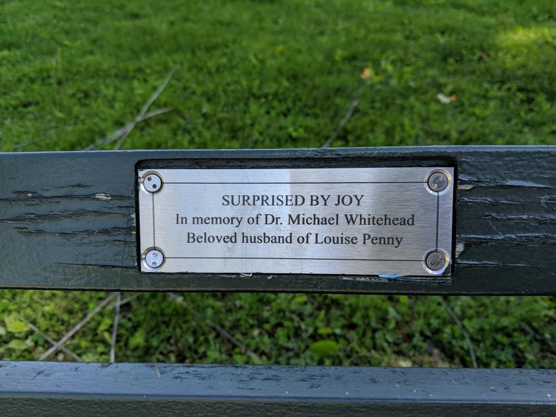 I saw this bench in Central Park