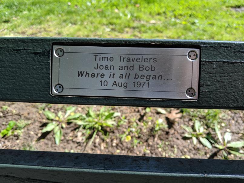 I saw this bench in Central Park