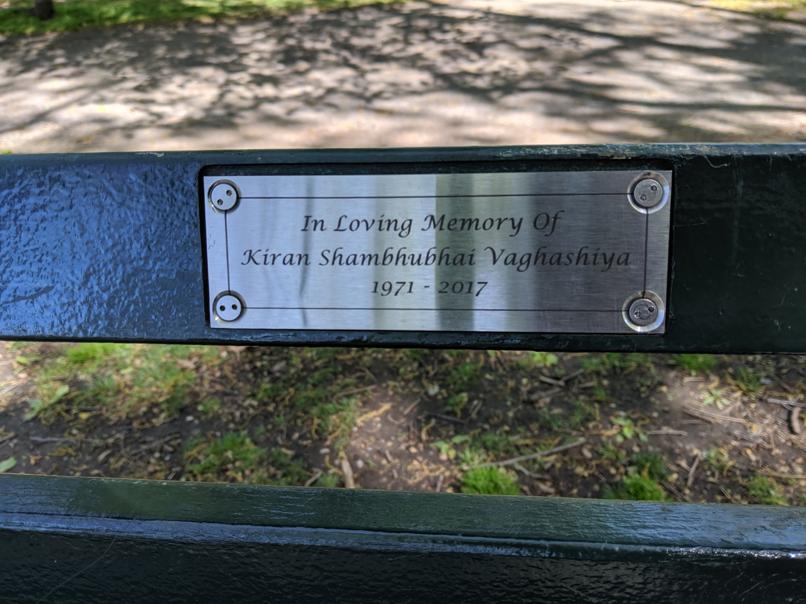 I saw this bench in Central Park