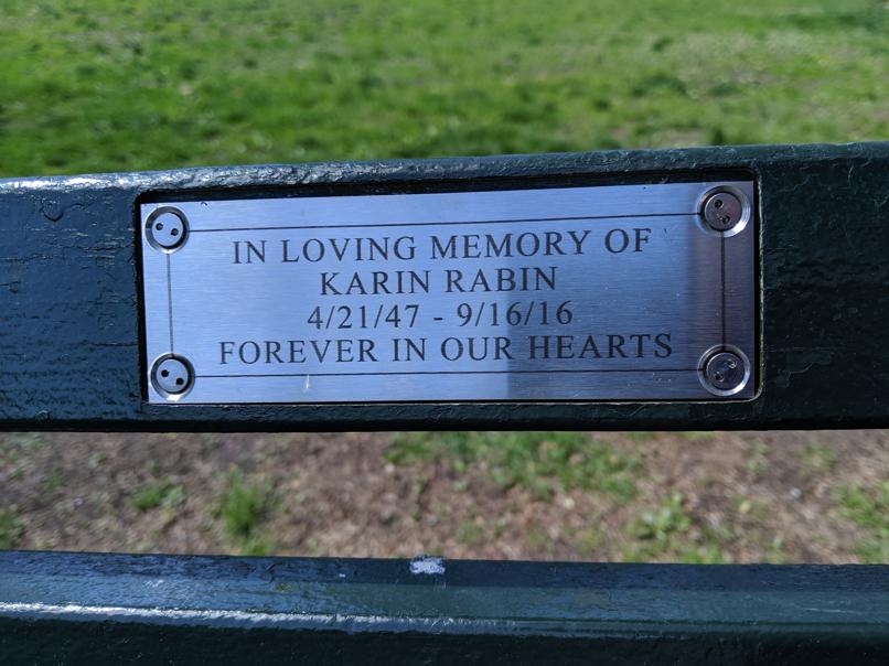 I saw this bench in Central Park