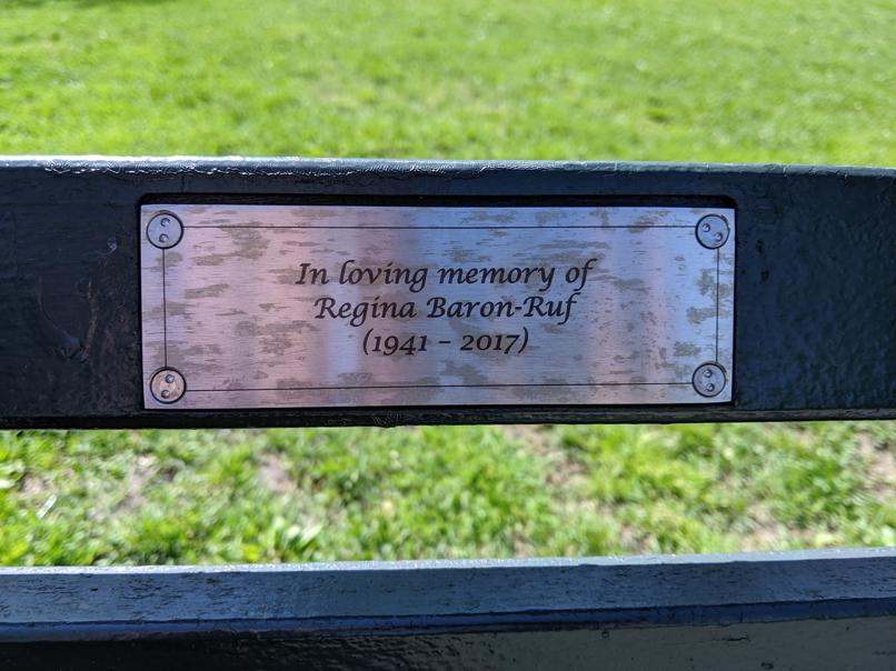 I saw this bench in Central Park