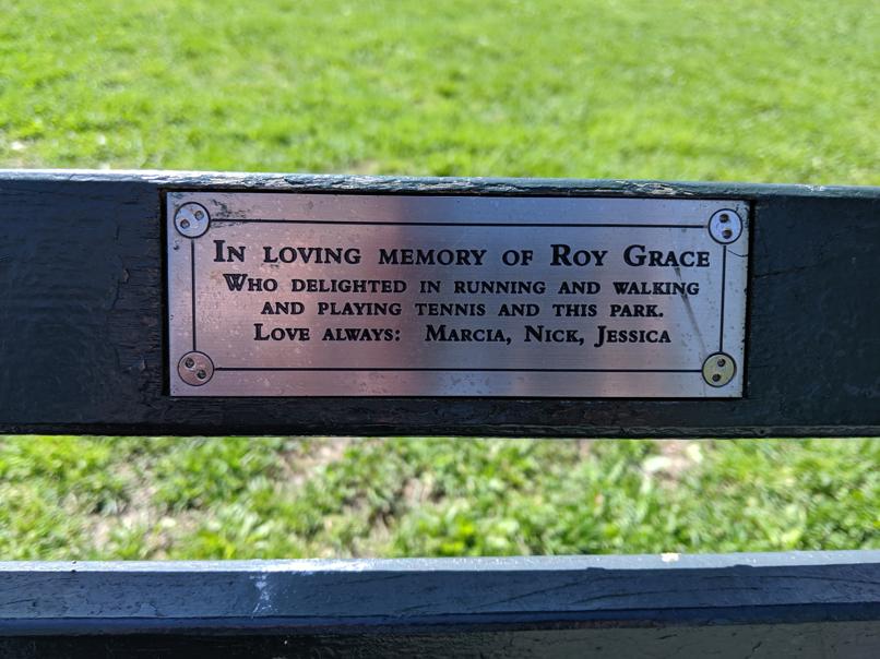 I saw this bench in Central Park