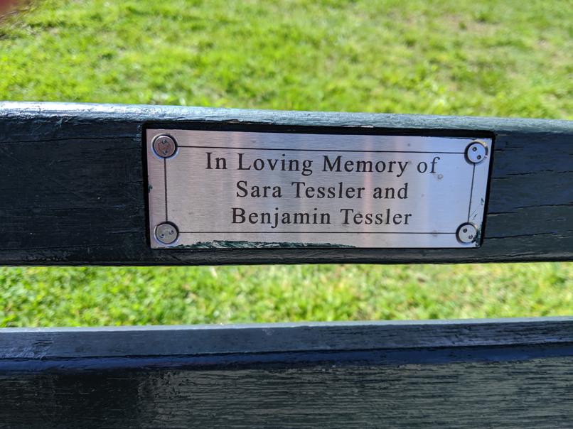 I saw this bench in Central Park