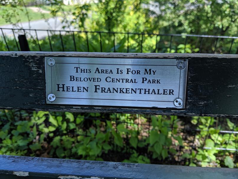 I saw this bench in Central Park