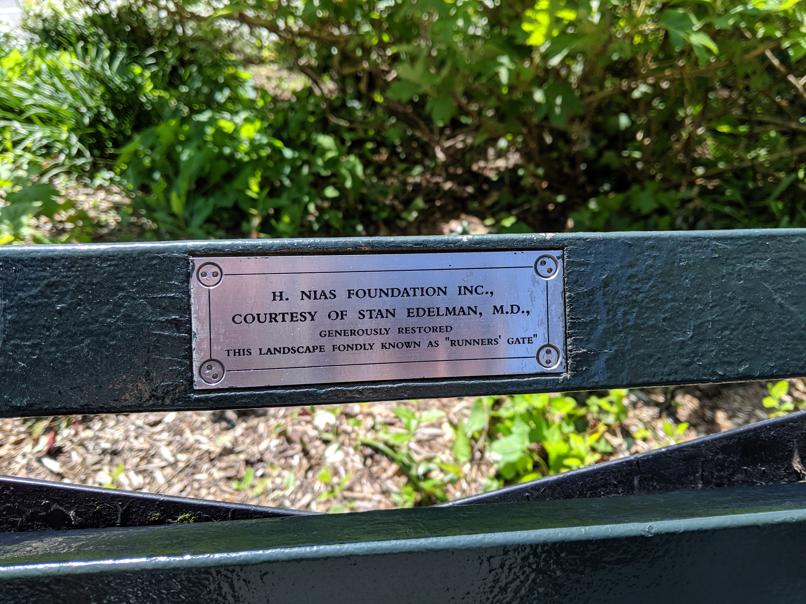 I saw this bench in Central Park