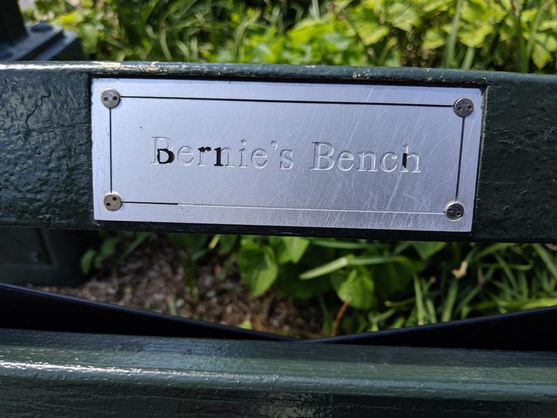 I saw this bench in Central Park