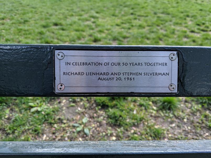 I saw this bench in Central Park