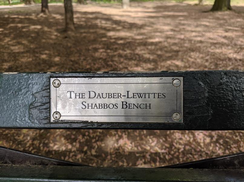 I saw this bench in Central Park