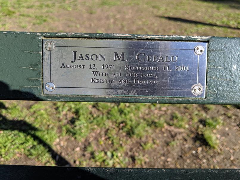 I saw this bench in Central Park