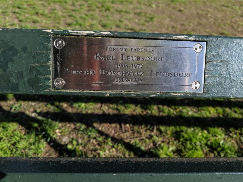 I saw this bench in Central Park