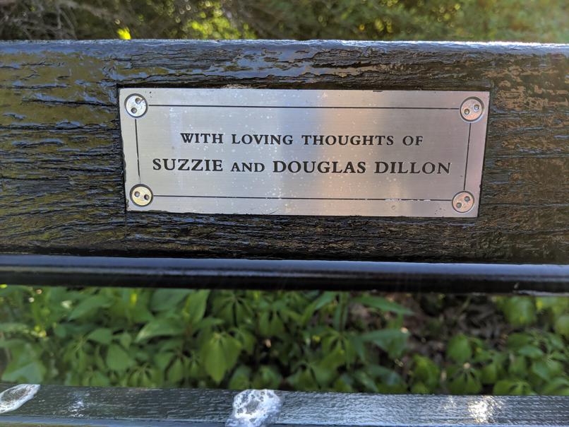 I saw this bench in Central Park