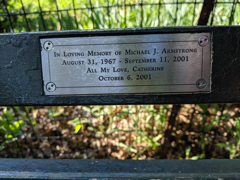 I saw this bench in Central Park