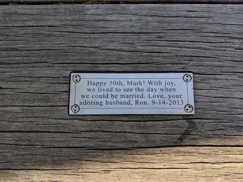 I saw this bench in Central Park