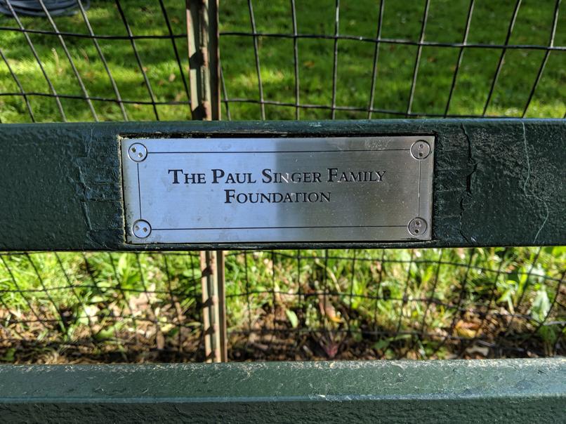 I saw this bench in Central Park