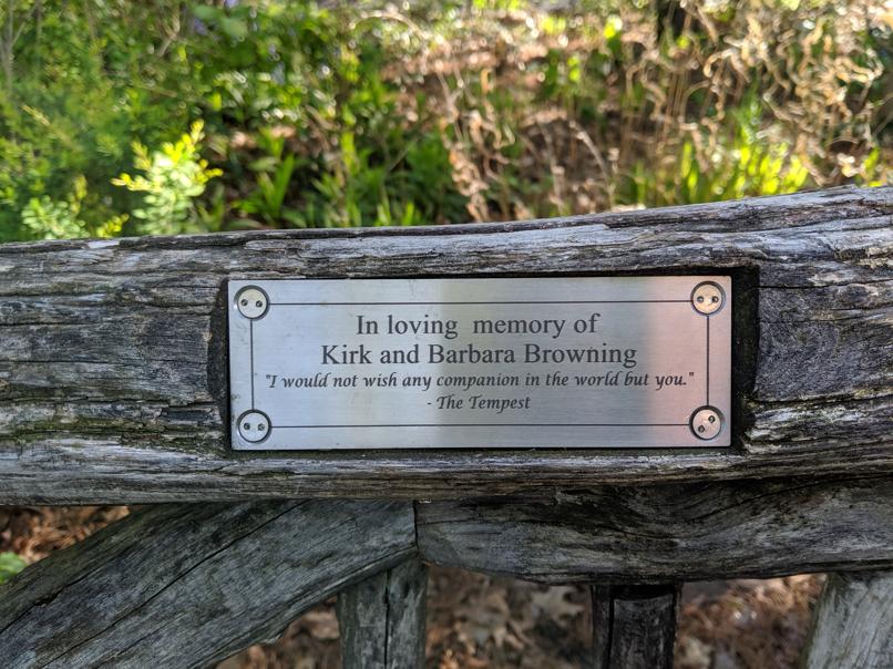 I saw this bench in Central Park