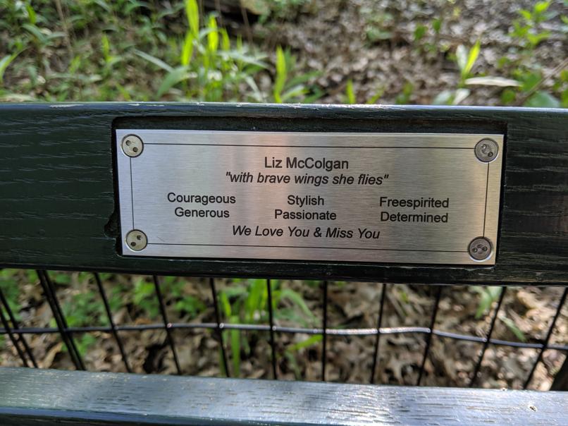 I saw this bench in Central Park