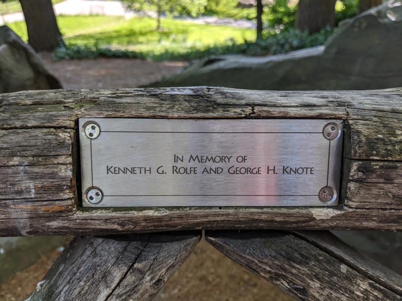 I saw this bench in Central Park