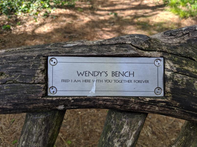 I saw this bench in Central Park