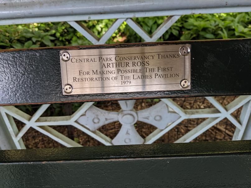 I saw this bench in Central Park