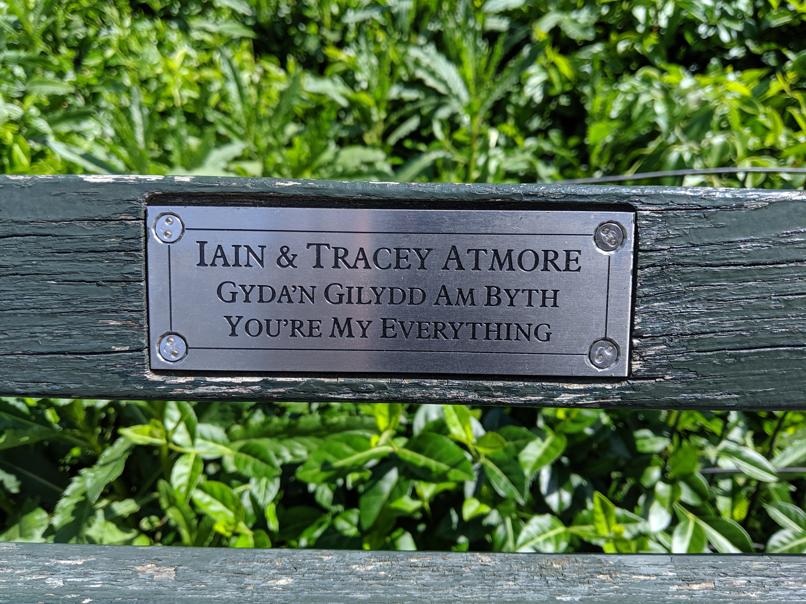 I saw this bench in Central Park