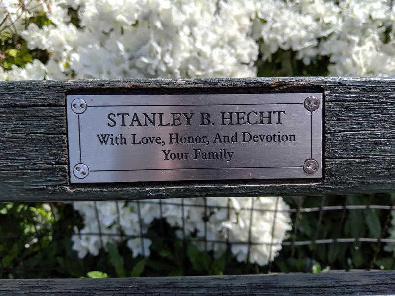 I saw this bench in Central Park