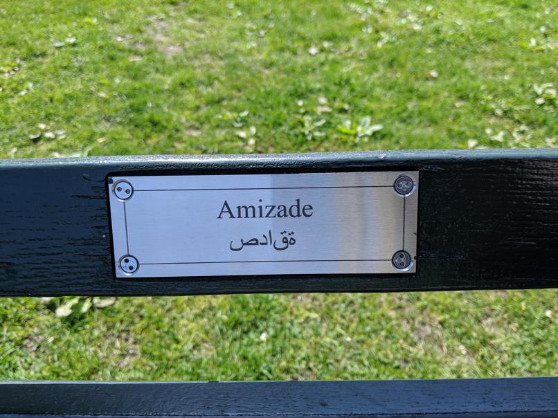 I saw this bench in Central Park