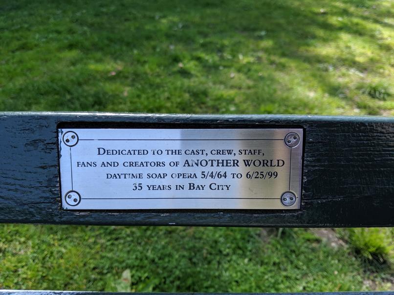 I saw this bench in Central Park