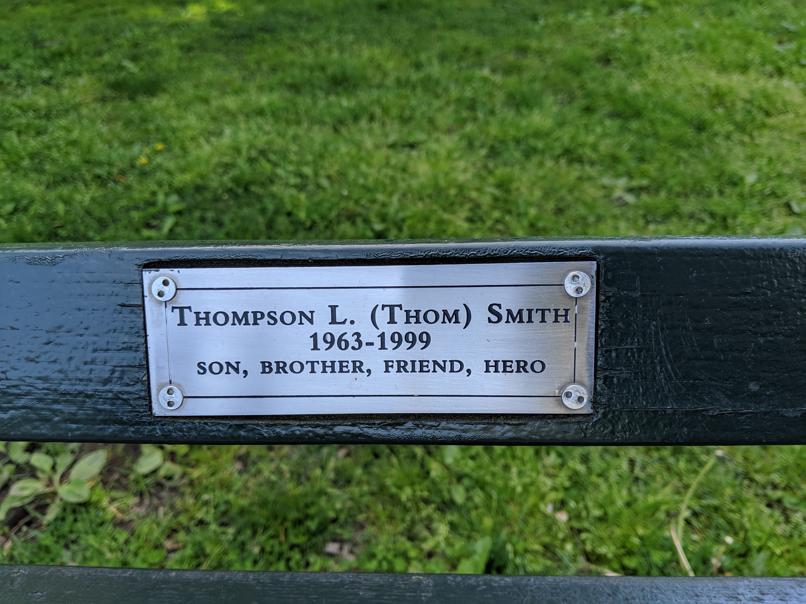 I saw this bench in Central Park