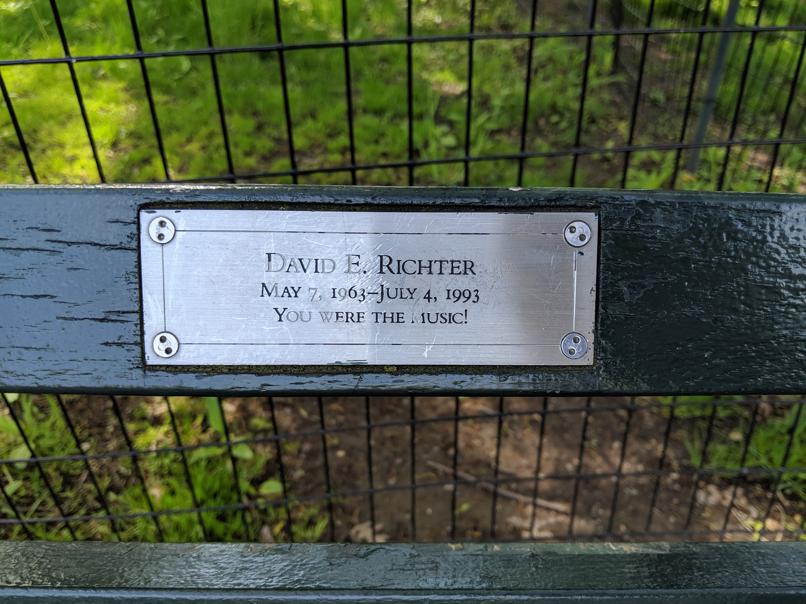 I saw this bench in Central Park