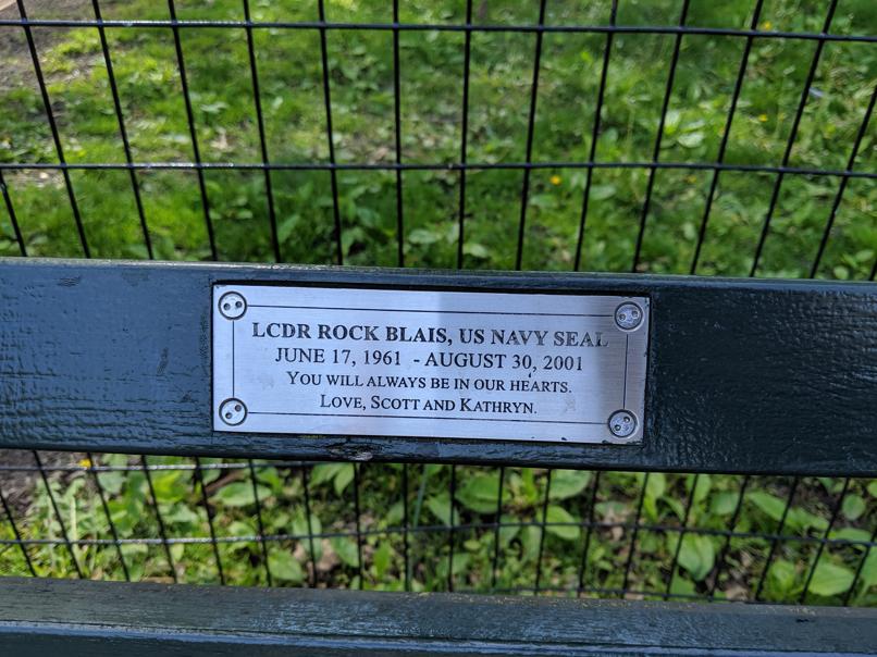 I saw this bench in Central Park