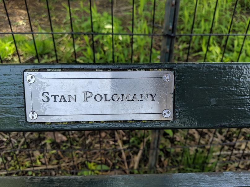 I saw this bench in Central Park