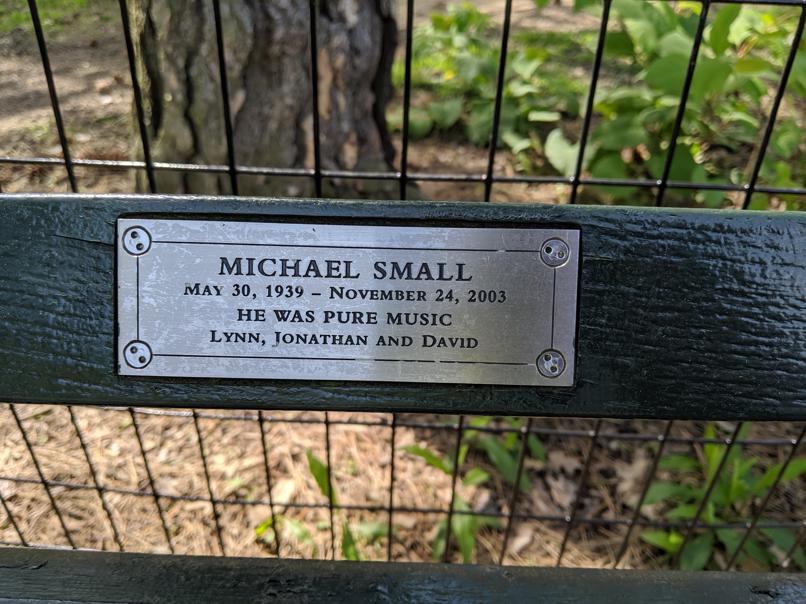 I saw this bench in Central Park