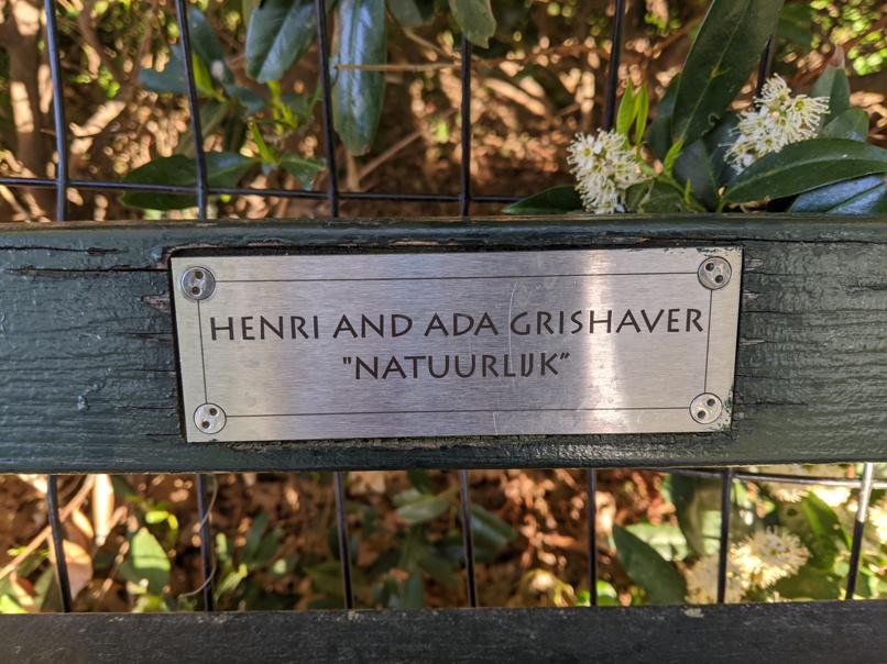 I saw this bench in Central Park