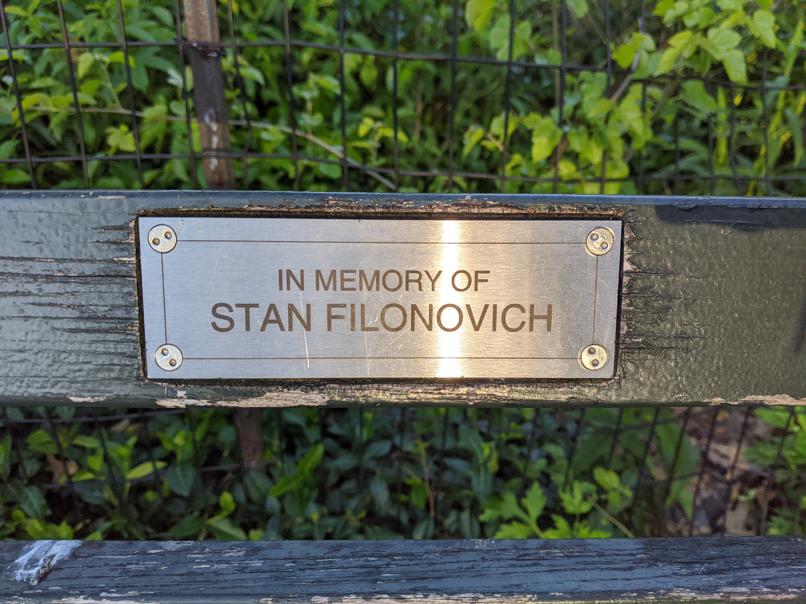 I saw this bench in Central Park