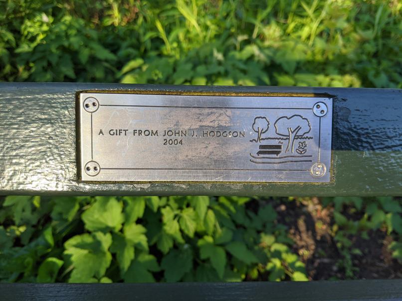 I saw this bench in Central Park