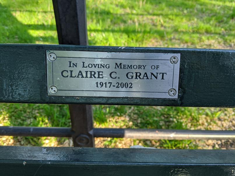 I saw this bench in Central Park