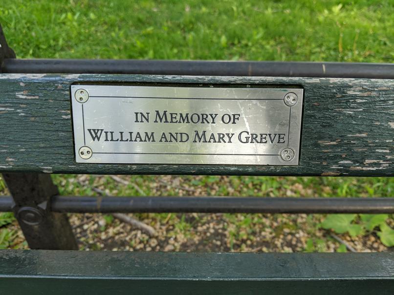 I saw this bench in Central Park