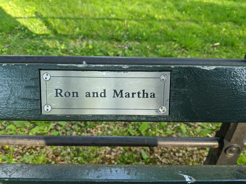 I saw this bench in Central Park