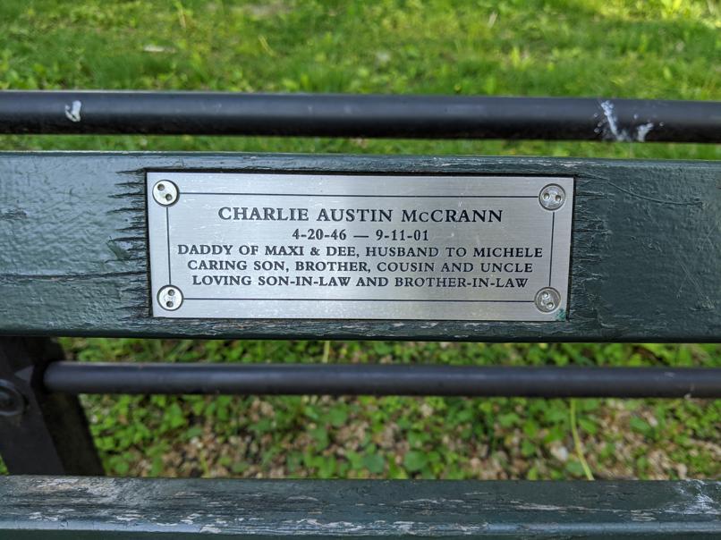 I saw this bench in Central Park